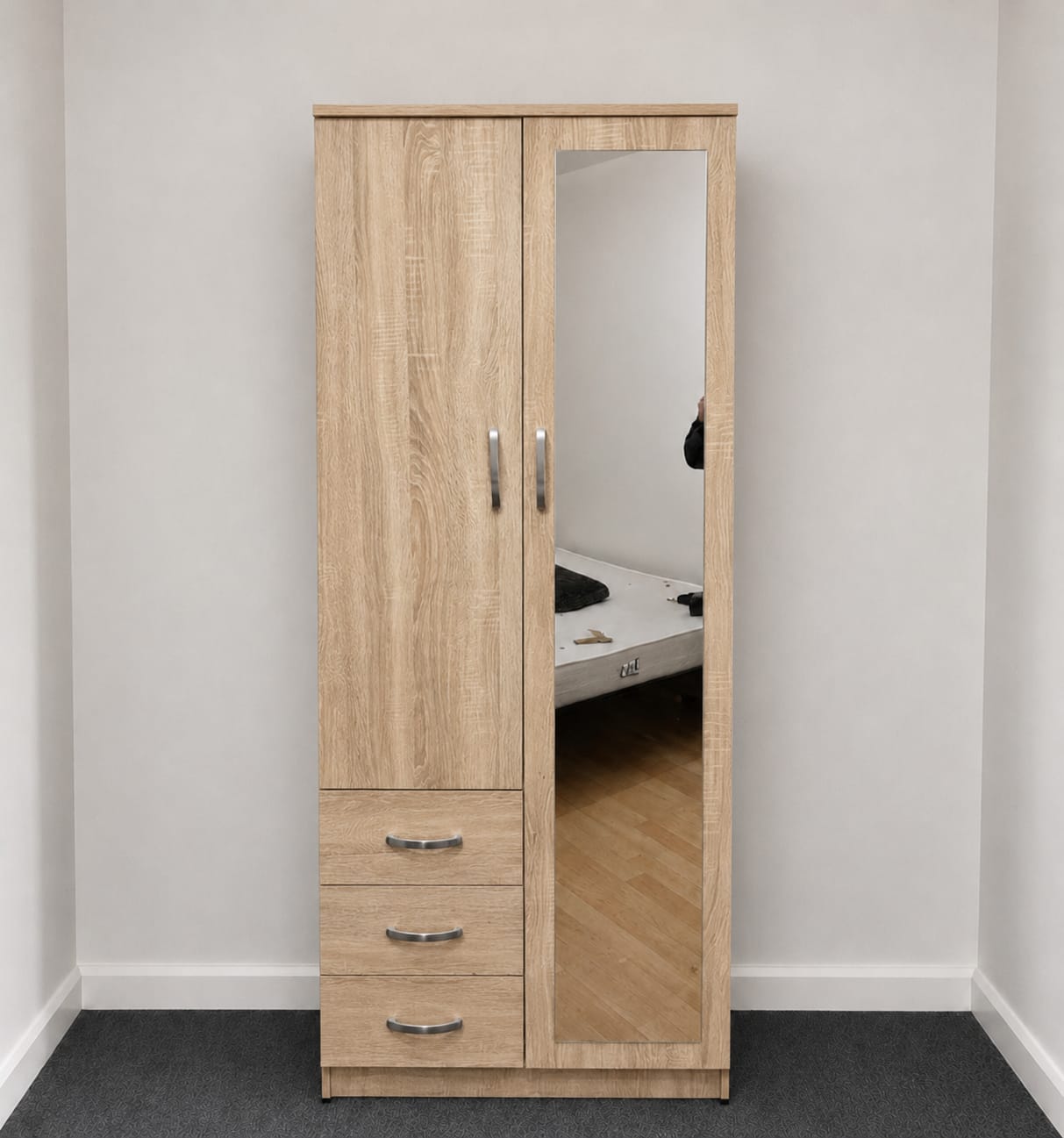 1 Mirror & Drawers (2 DOOR)