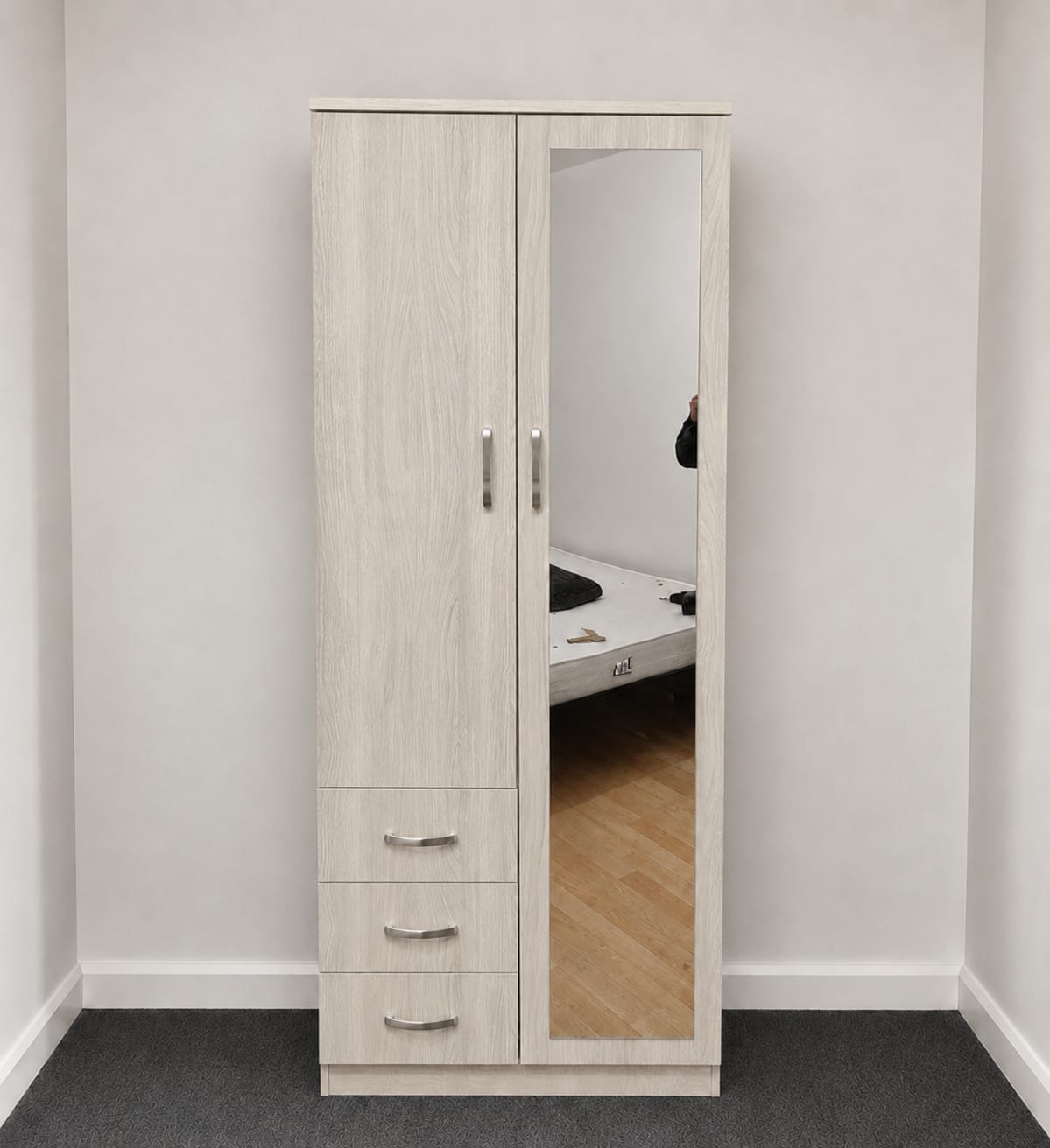 1 Mirror & Drawers (2 DOOR)