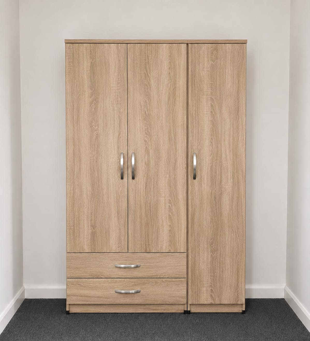 No Mirror & 2 Drawers (3 DOOR)