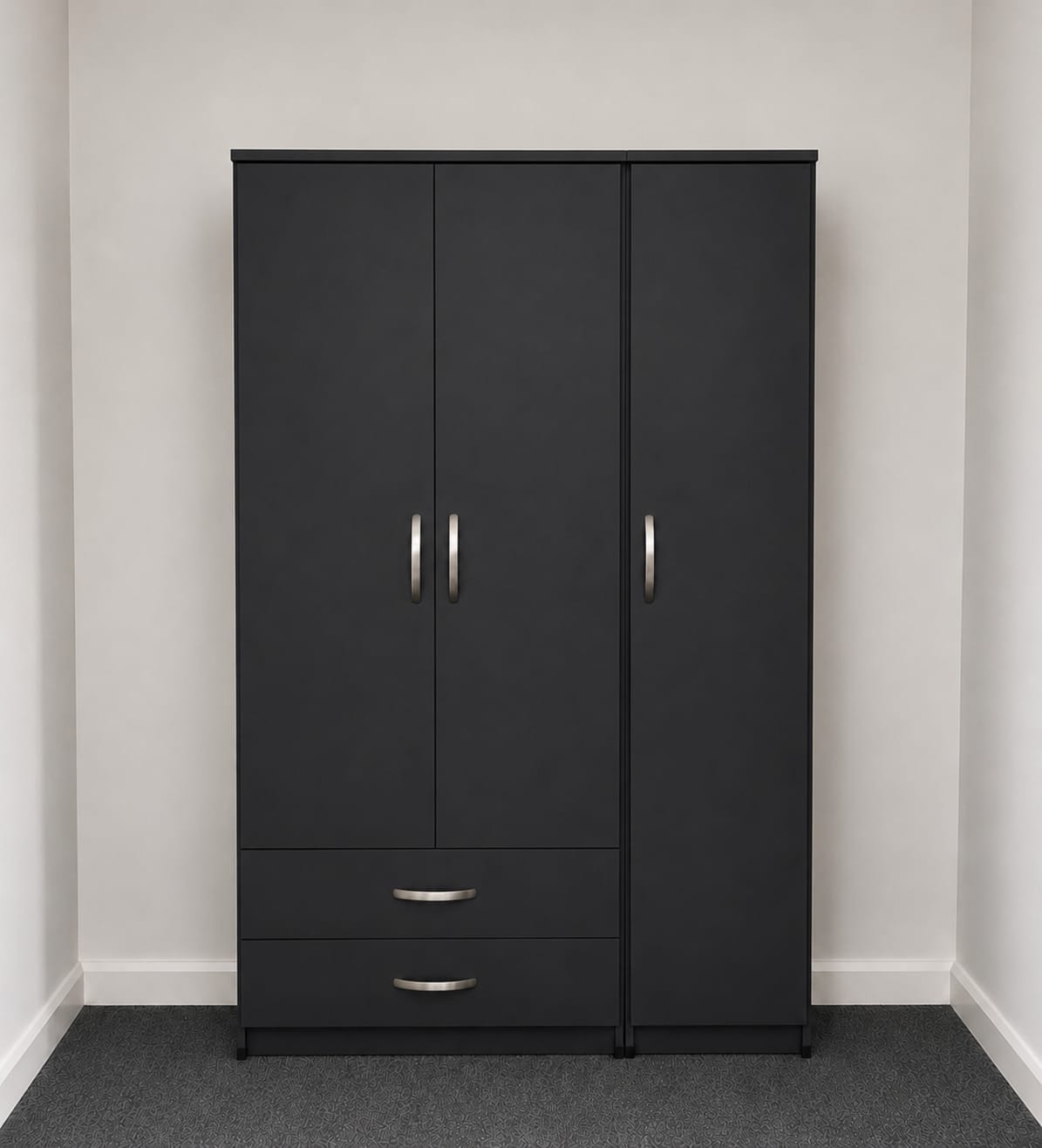 No Mirror & 2 Drawers (3 DOOR)