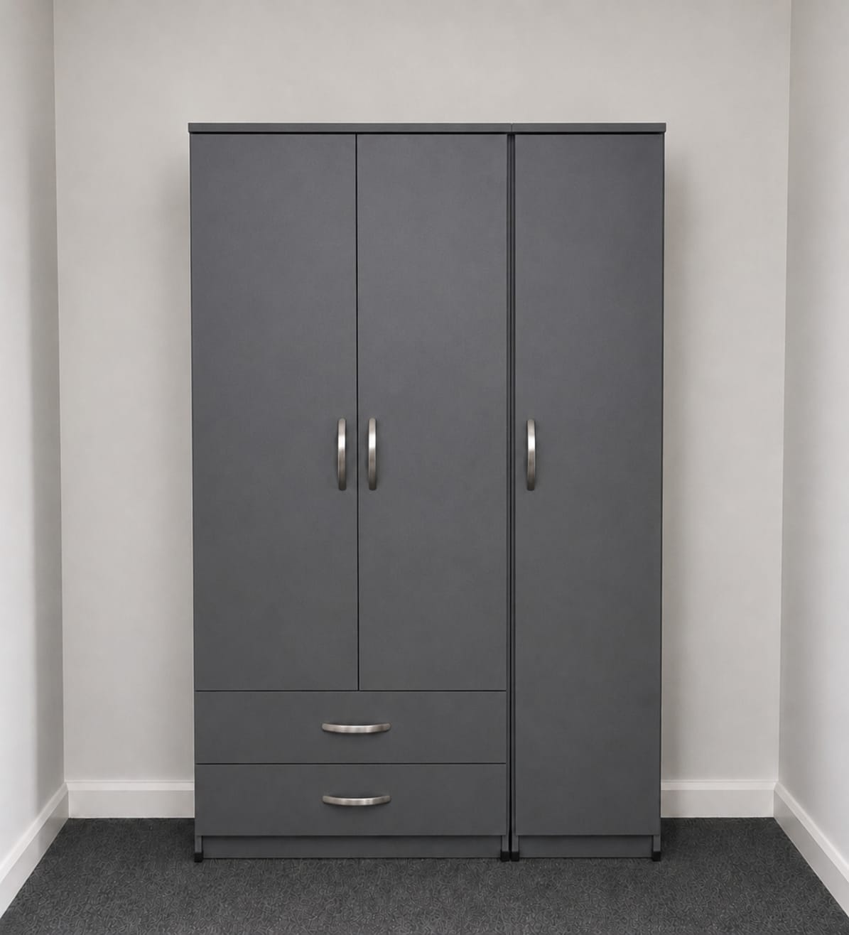 No Mirror & 2 Drawers (3 DOOR)