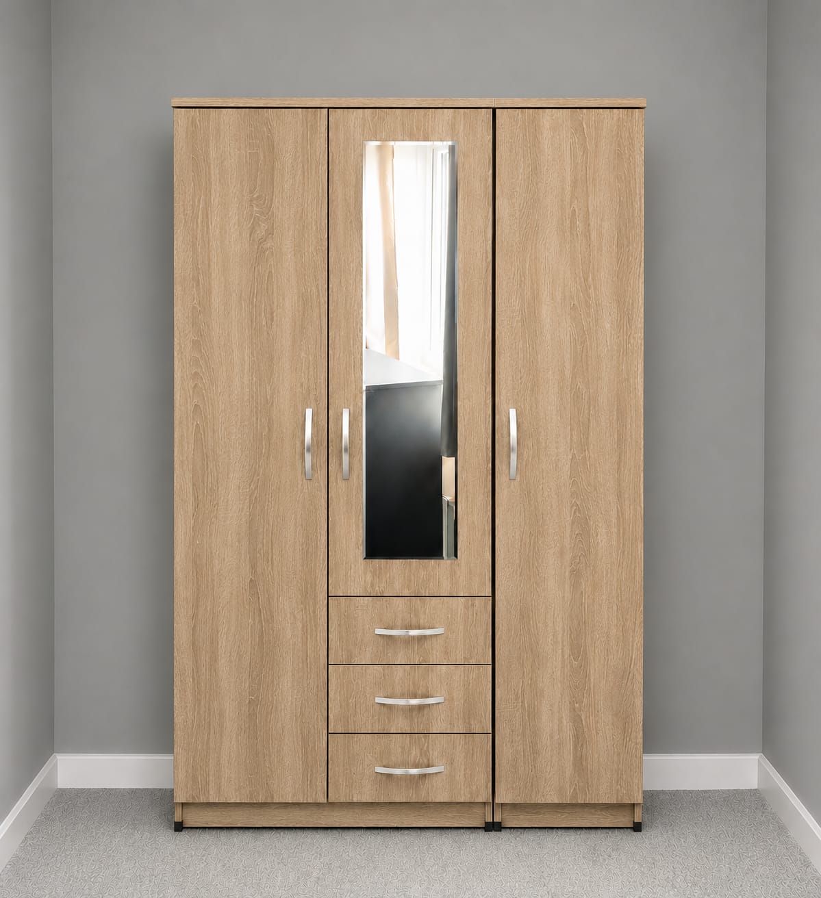 1 Mirror & 3 Drawers( 3 DOOR)