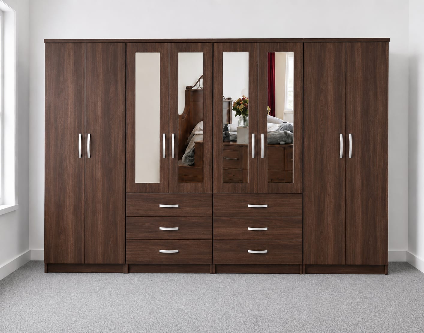 4 Mirrors & Drawers (EIGHT DOOR)