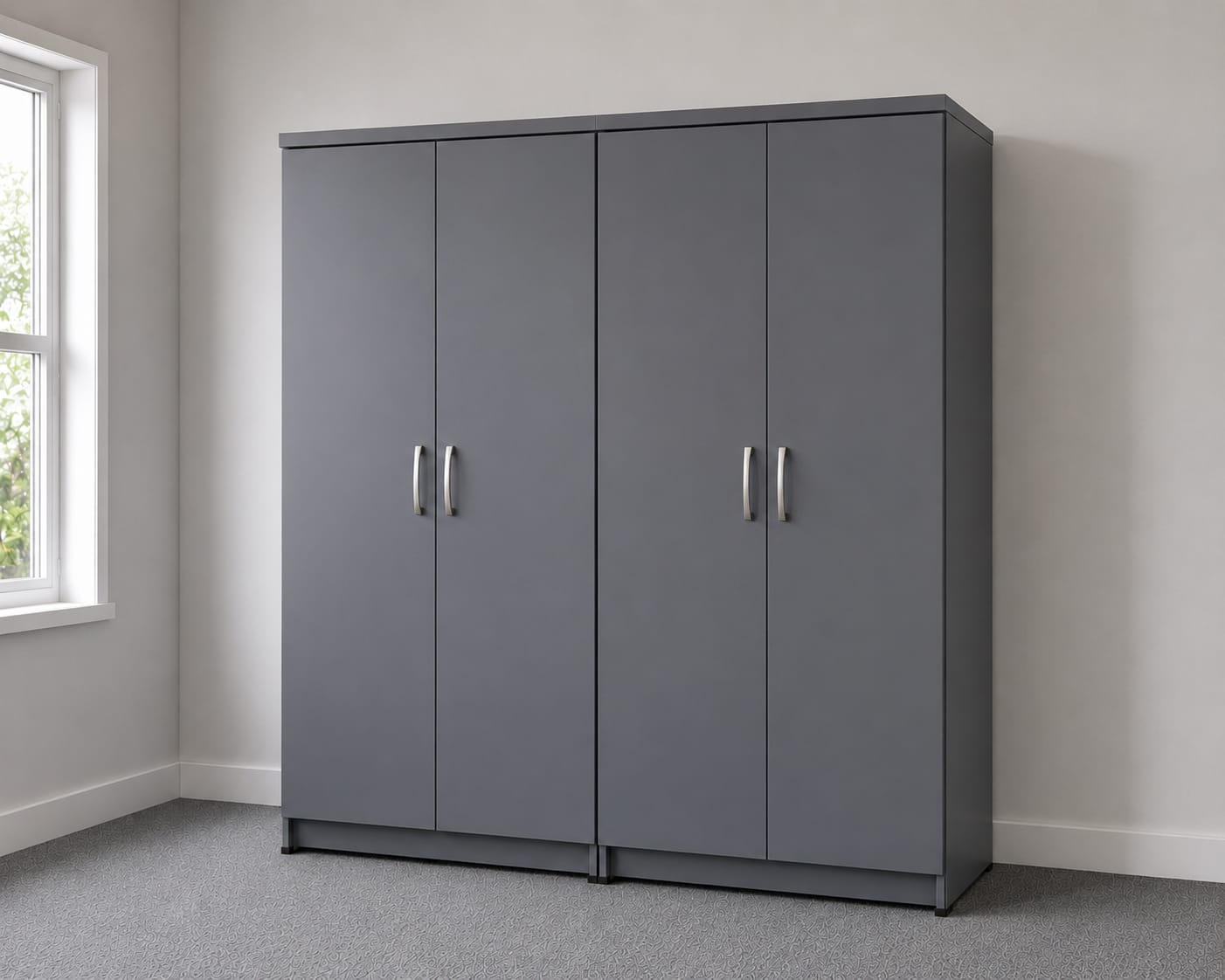 Plain ( 4 DOOR WARDROBE)