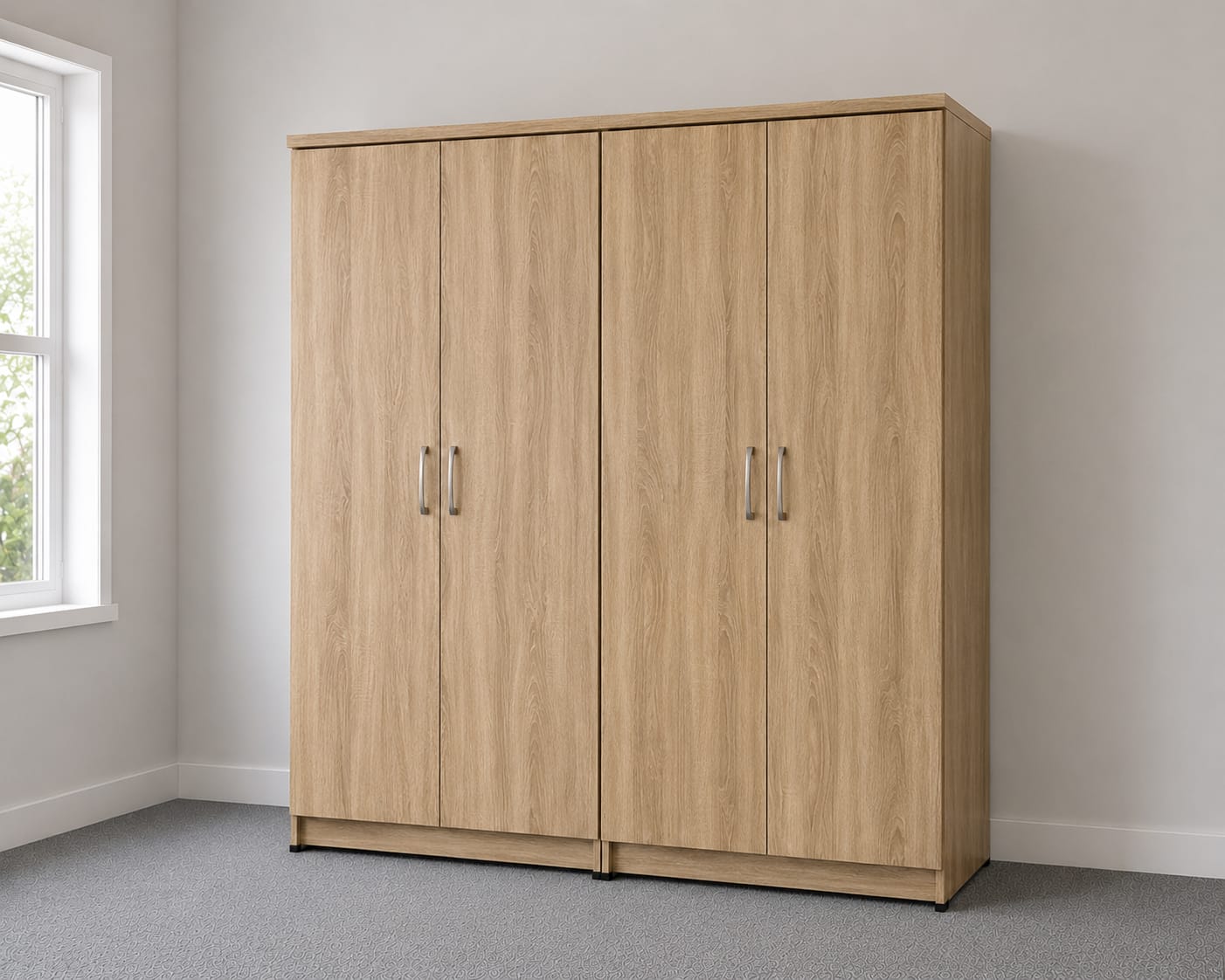 Plain ( 4 DOOR WARDROBE)