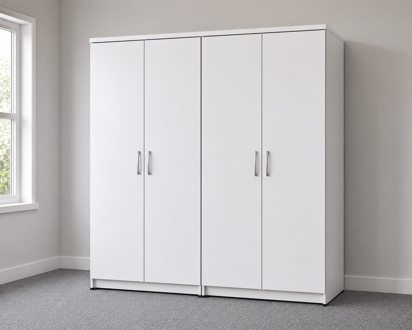 Plain ( 4 DOOR WARDROBE)