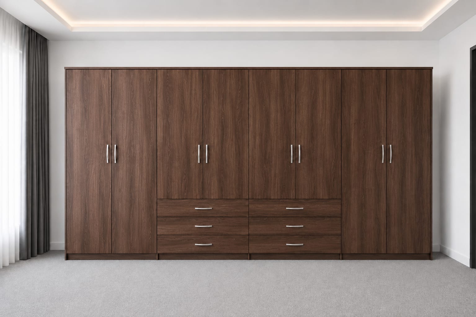 No Mirrors & Drawers( 8- DOOR)