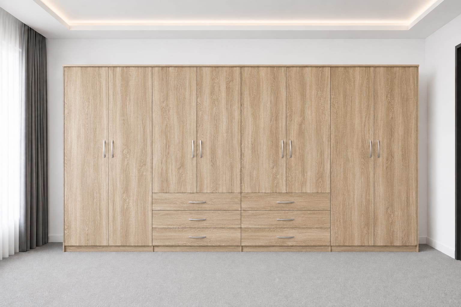 No Mirrors & Drawers( 8- DOOR)