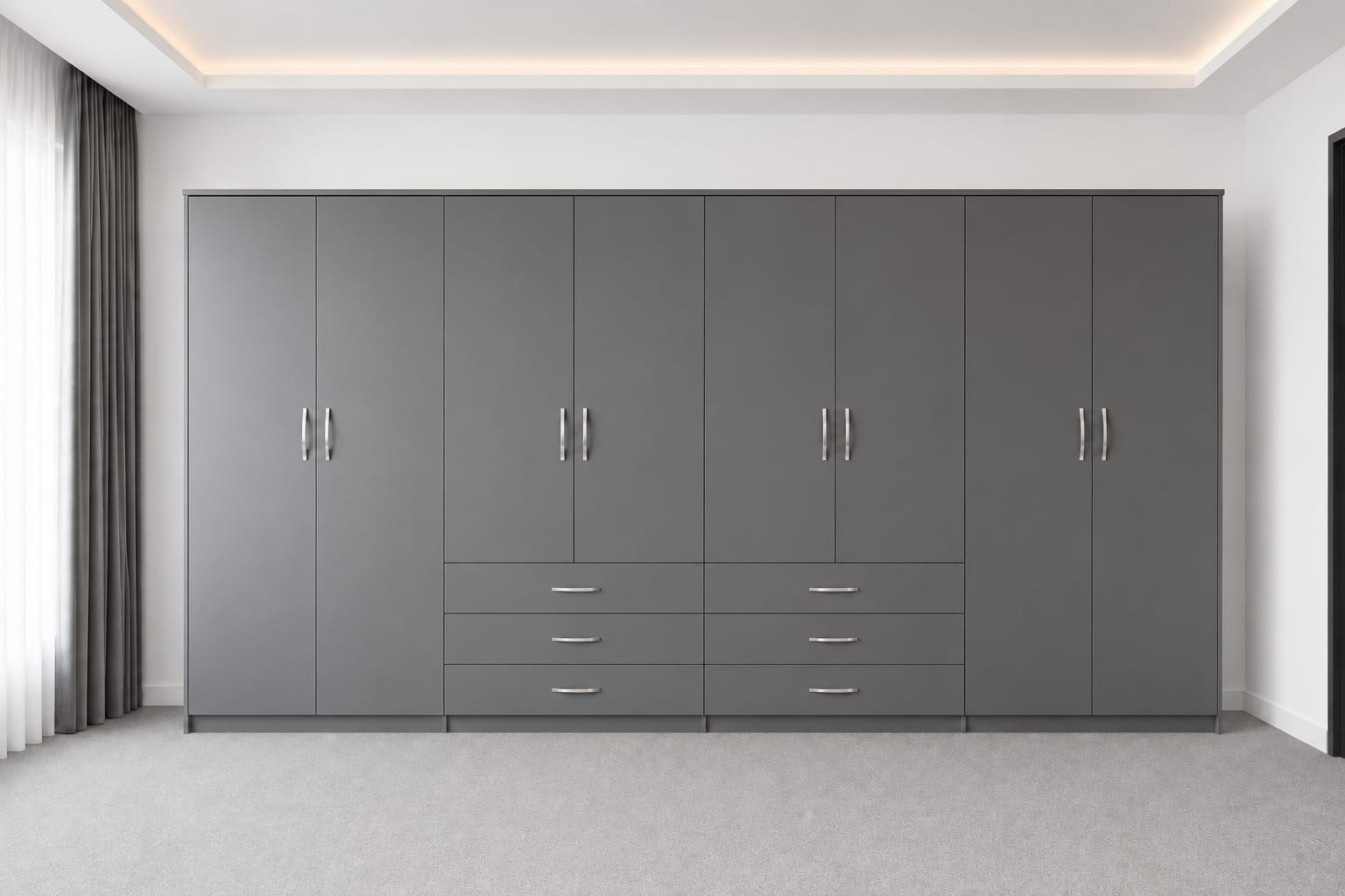 No Mirrors & Drawers( 8- DOOR)
