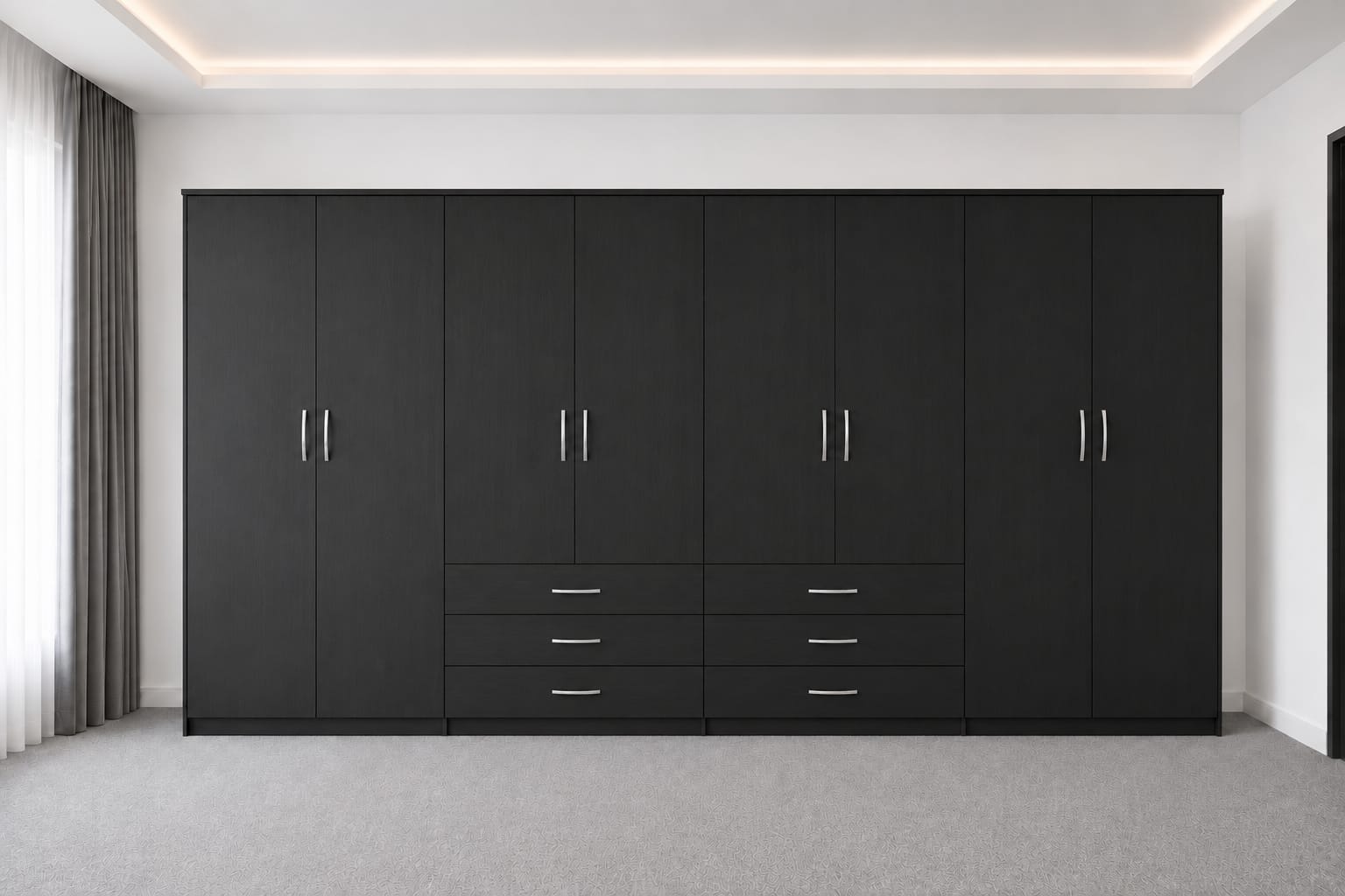 No Mirrors & Drawers( 8- DOOR)