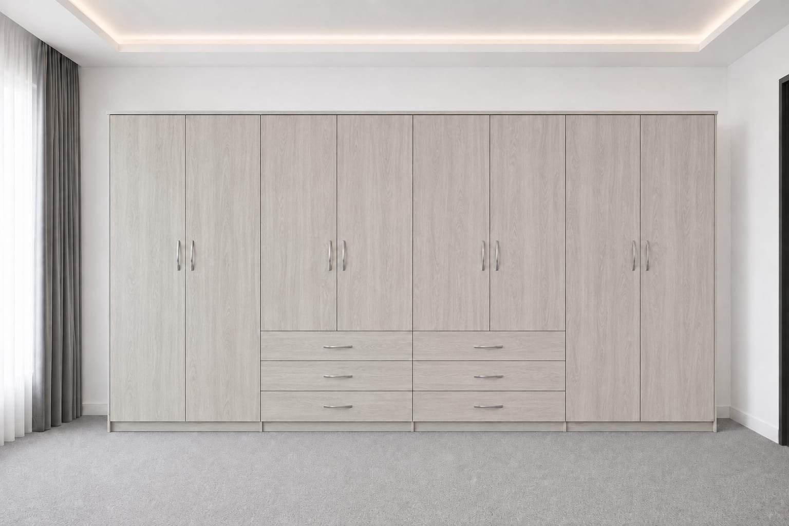 No Mirrors & Drawers( 8- DOOR)