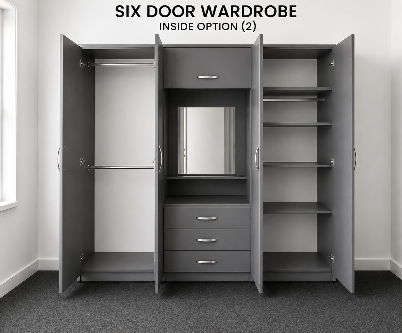 Vanity ( 6 DOOR WARDROBE)