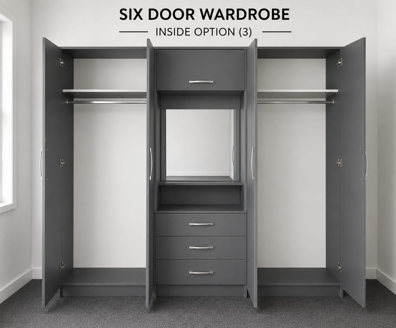 Vanity ( 6 DOOR WARDROBE)
