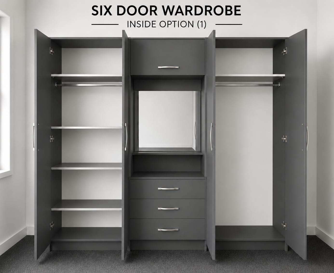 Vanity ( 6 DOOR WARDROBE)