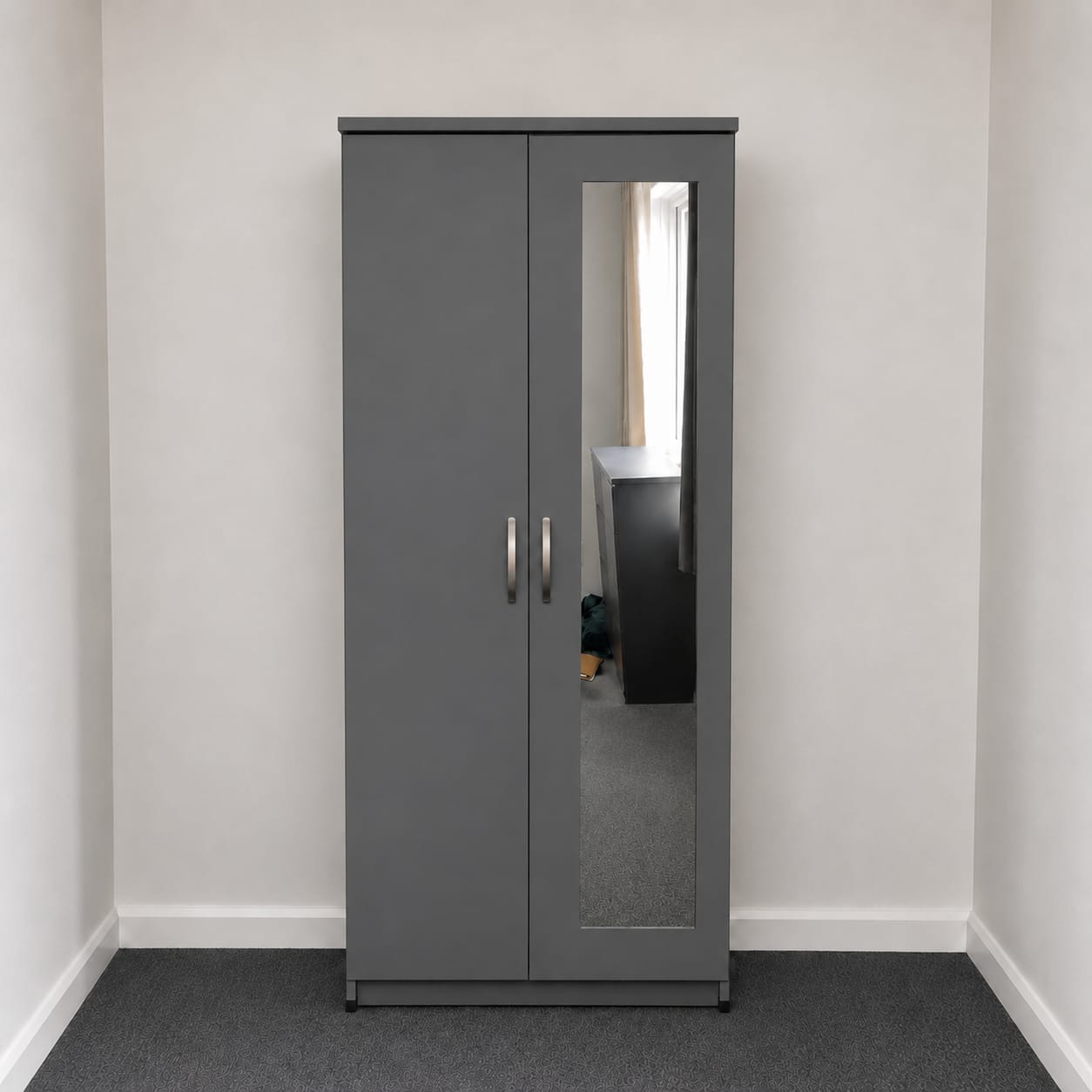 1 Mirror - No Drawers (2 DOOR)