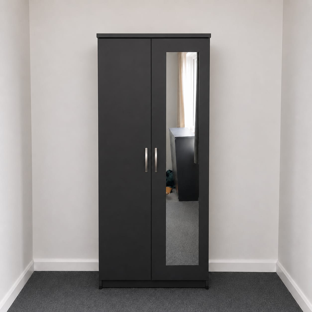 1 Mirror - No Drawers (2 DOOR)